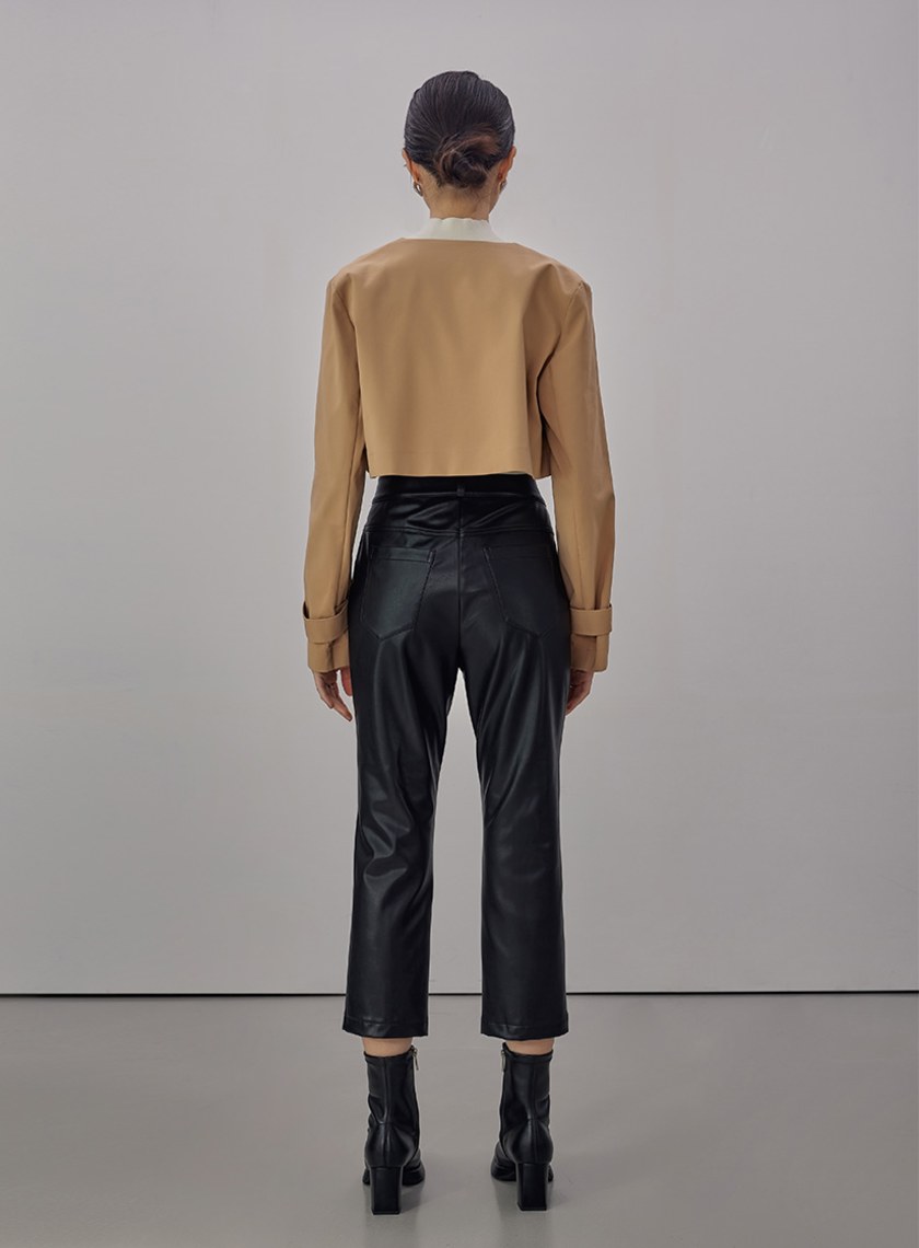 率性短版風衣外套